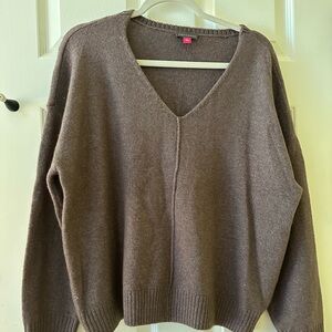 Vince Camuto Purple V-Neck Sweater